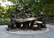 Alice in Wonderland sculpture by Jose de Creeft, located in Central Park