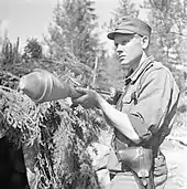 Corporal Franz Haapala used Panzerfaust to destroy a Soviet IS series heavy tank