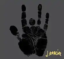 Jerry Garcia's hand print and signature