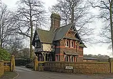 Lodge to Allerton Priory, Allerton Road, Allerton(1867–70; Grade II)