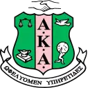 The official crest of Alpha Kappa Alpha.