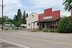 Alpine Market and fire station