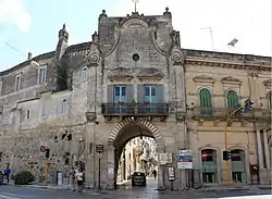 Porta Bari, the main gate of the city walls.