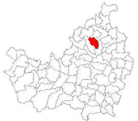 Location in Cluj County