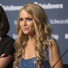 Alyona Lanskaya at a Eurovision Song Contest 2013 press conference