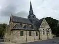 Side view of the church