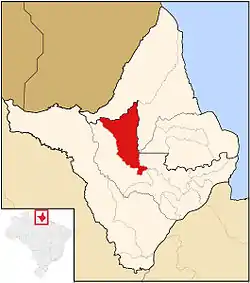 Location in Amapá  state