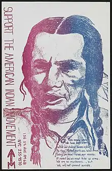 Image 3American Indian Movement poster from civil rights era (from History of Oklahoma)