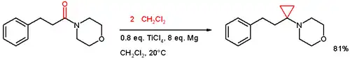 Amide cyclopropanation