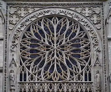 The Flamboyant south rose window (16th c.)