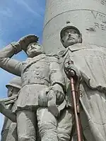 Detail from the Amiens war memorial