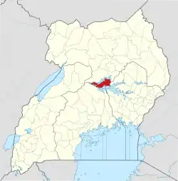 District location in Uganda