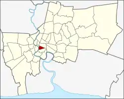 Location in Bangkok