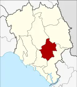 District location in Chanthaburi province