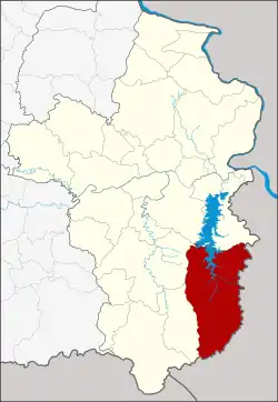 District location in Ubon Ratchathani province