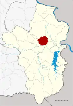 District location in Ubon Ratchathani province