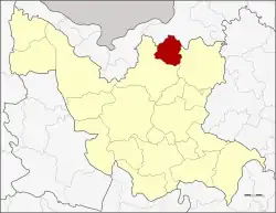 District location in Udon Thani province