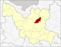 District location in Udon Thani province