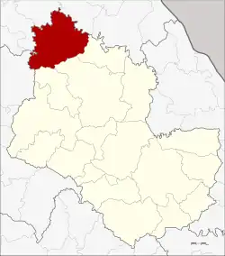 District location in Sakon Nakhon province