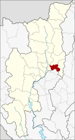 District location in Chiang Mai province