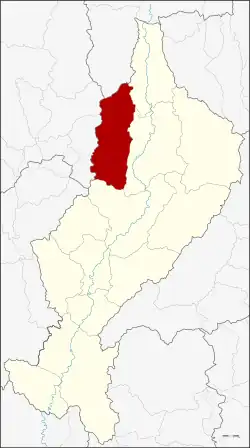 District location in Lampang province