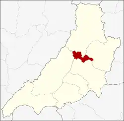 District location in Phrae province