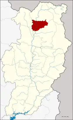 District location in Nan province