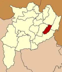 District location in Chiang Rai province