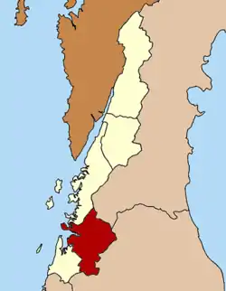 District location in Ranong province