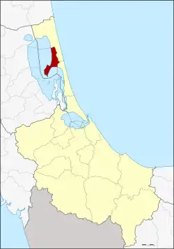 District location in Songkhla province