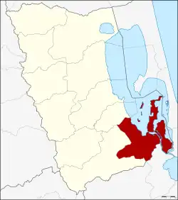 District location in Phatthalung province