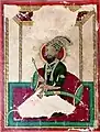 Historical painting of Guru Gobind Singh dressed in chola