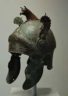 Attic helmet, 350 BCE to 300 BCE