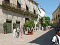 A street in the historic district of Querétaro