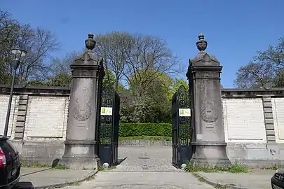 Entrance of the Parc Forestier/Bospark