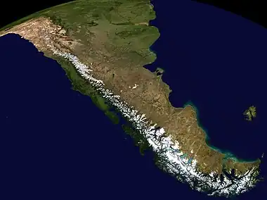 Image 14The Andes, the longest mountain range on the surface of the Earth, have a dramatic impact on the climate of South America (from Mountain range)