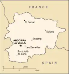 Image 4Map of Andorra (from List of cities and towns in Andorra)