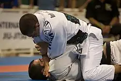 André Galvão attempting a cross choke at the 2008 World Jiu-jitsu Championships