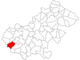 Location in Satu Mare County