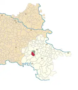 Location of Andrijaševci in Vukovar-Srijem County