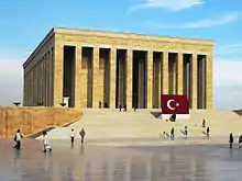 Image 51Anıtkabir designed by Emin Halid Onat and Ahmet Orhan Arda (1944–53)  (from Culture of Turkey)