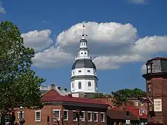 Image 2The Maryland State House in Annapolis dates to 1772, and houses the Maryland General Assembly and offices of the governor. (from Maryland)