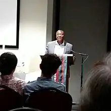 Anthony Graves speaking at an event in October 2017