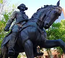 General "Mad" Anthony Wayne statue, located in Freimann Square, Fort Wayne, Indiana.