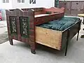 Antique trundle bed (open)