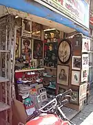 Antiques and old posters at Chor Market in Mumbai