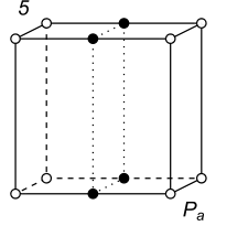 Black-white (antisymmetric) 3D Bravais Lattice number 5 (Monoclinic system)