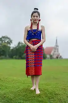 Ao Naga woman in her traditional attire