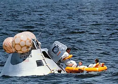 BP-1102 during Apollo 7 water egress training