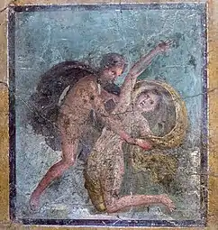 Apollo and Daphne fresco from Pompeii, 1st century